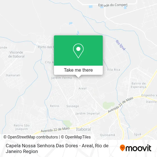 Capela Nossa Senhora Das Dores - Areal map
