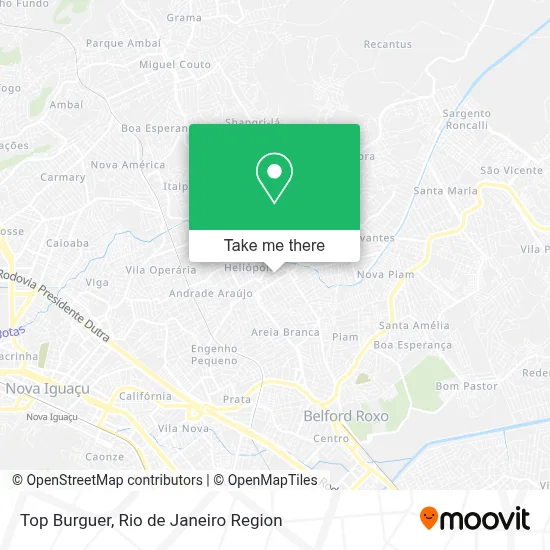 Top Burguer map