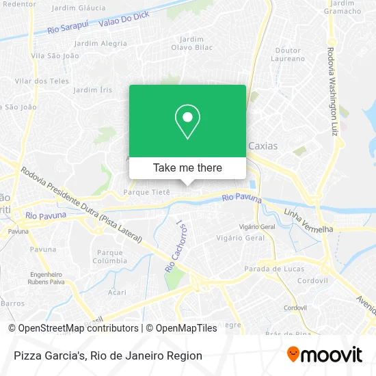 Pizza Garcia's map
