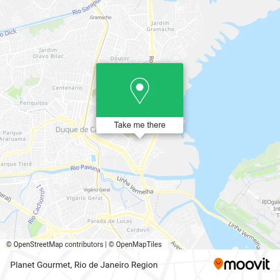 Planet Gourmet map
