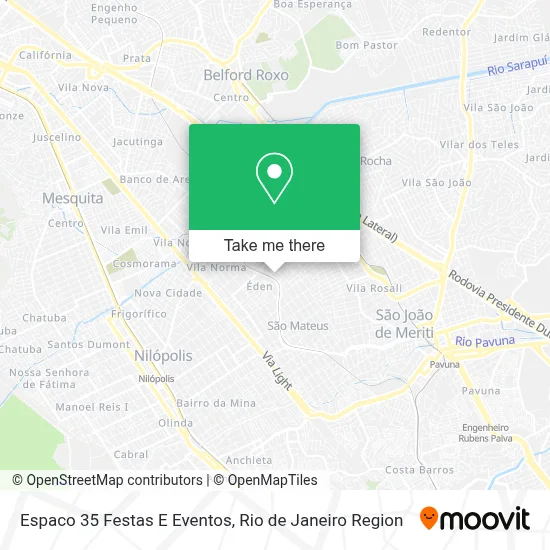 Espaco 35 Festas E Eventos map