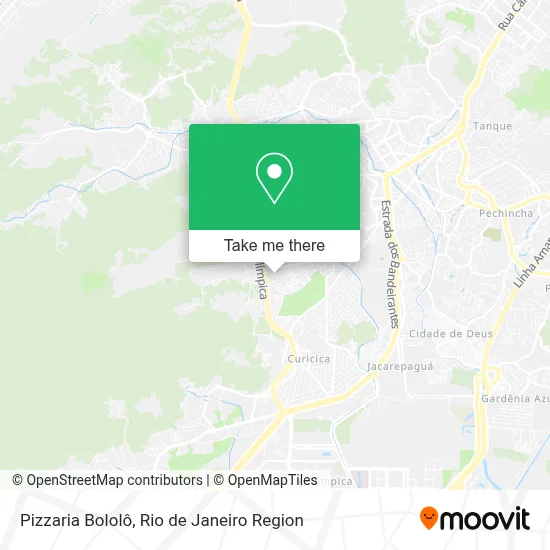 Pizzaria Bololô map