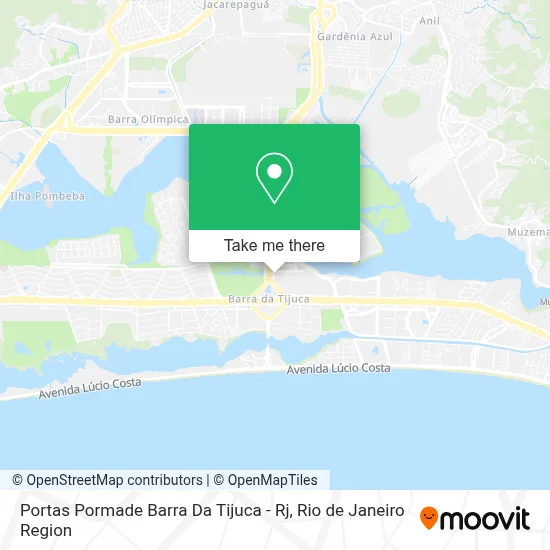 Portas Pormade Barra Da Tijuca - Rj map