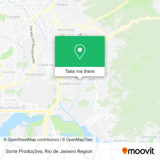 Sorte Produções map