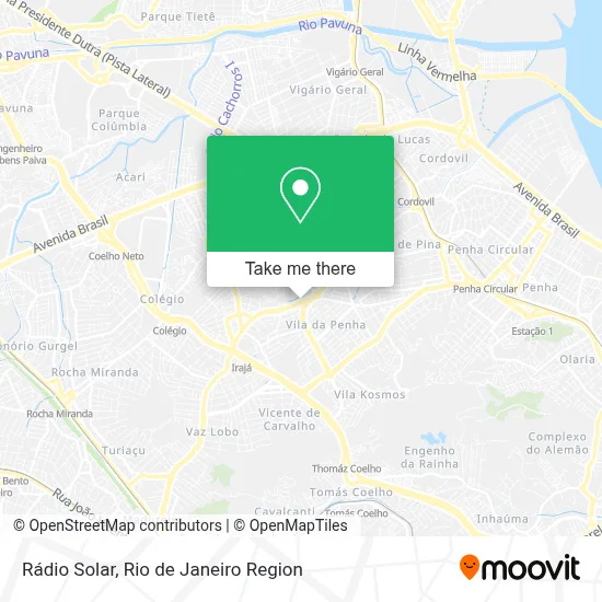 Rádio Solar map