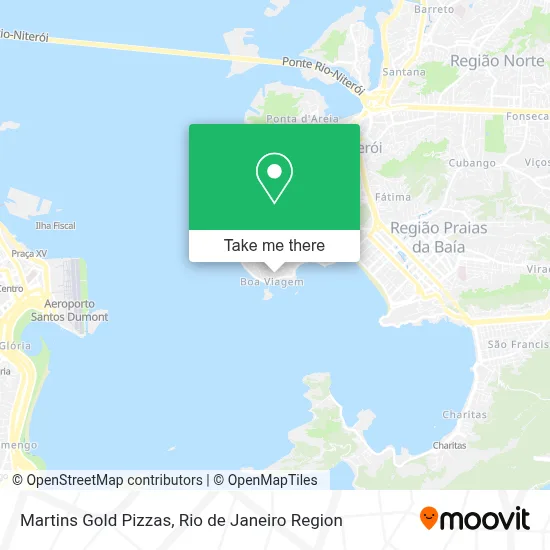Martins Gold Pizzas map