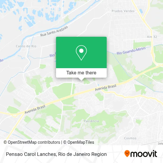 Pensao Carol Lanches map