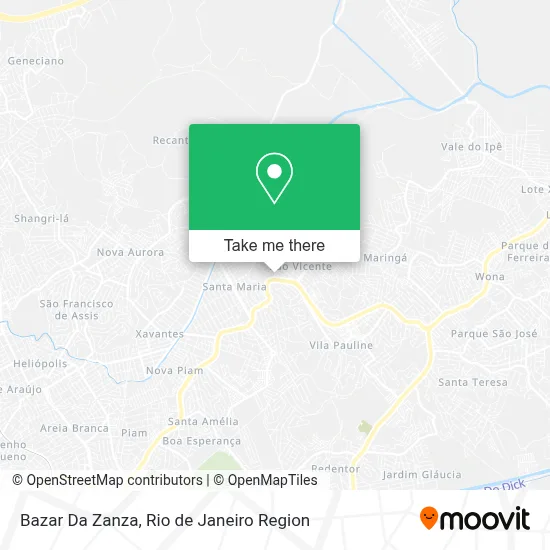 Bazar Da Zanza map