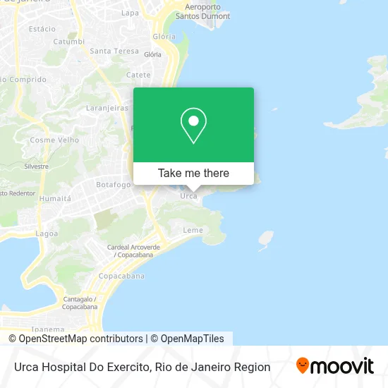 Urca Hospital Do Exercito map