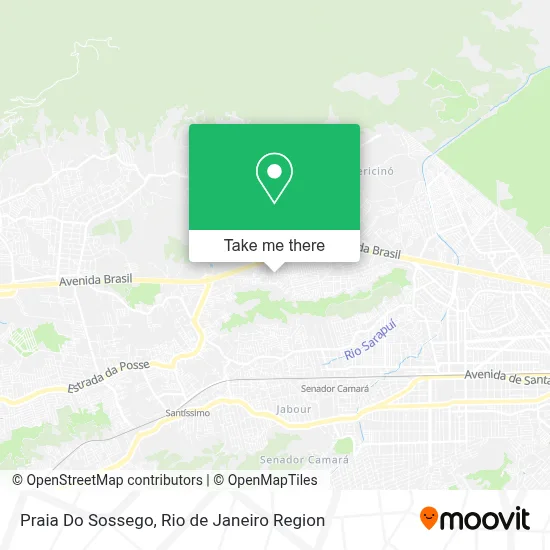 Praia Do Sossego map