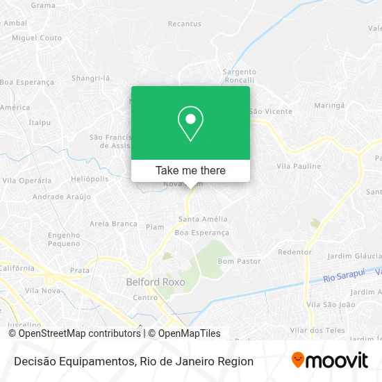 Decisão Equipamentos map