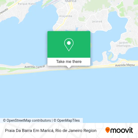 Praia Da Barra Em Maricá map