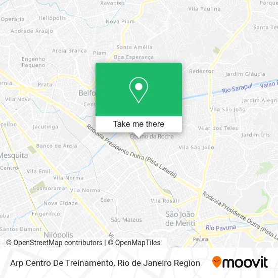 Arp Centro De Treinamento map