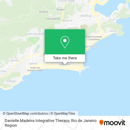 Danielle Madeira Integrative Therapy map