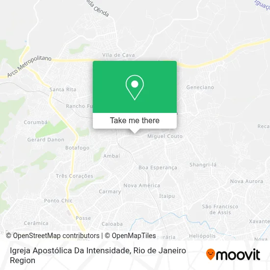 Igreja Apostólica Da Intensidade map