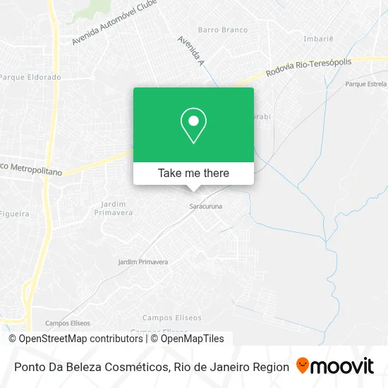 Ponto Da Beleza Cosméticos map