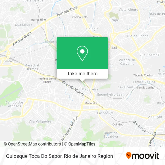 Quiosque Toca Do Sabor map