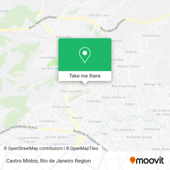 Castro Motos map