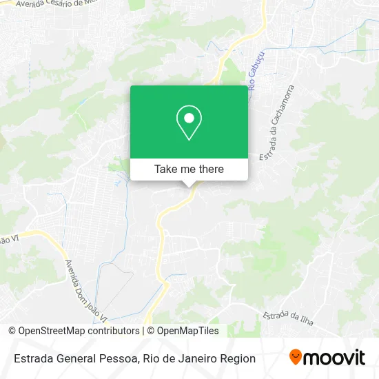 Estrada General Pessoa map