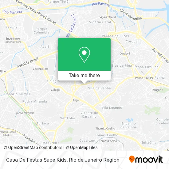 Casa De Festas Sape Kids map