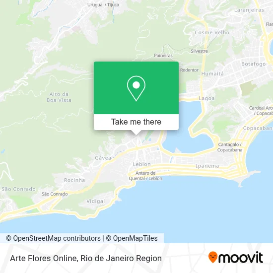 Arte Flores Online map
