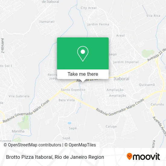 Brotto Pizza Itaboraí map