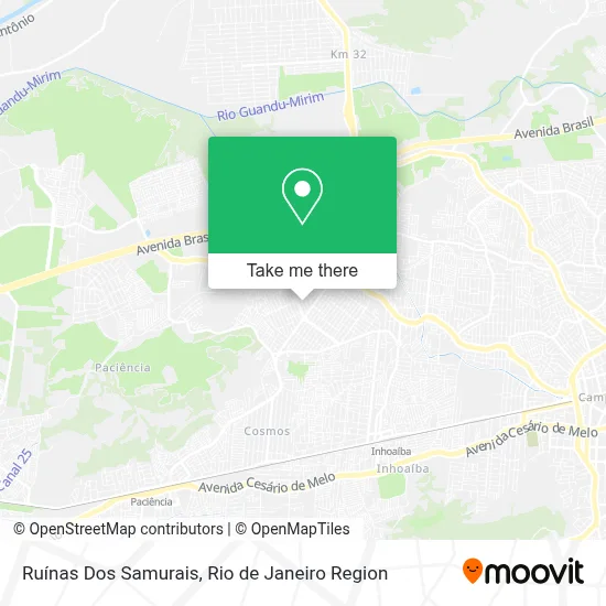 Ruínas Dos Samurais map