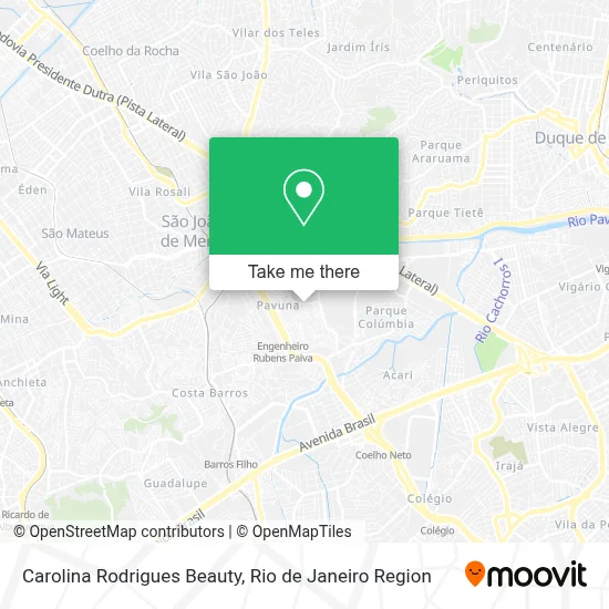 Carolina Rodrigues Beauty map