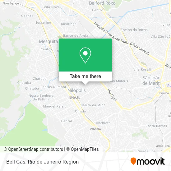 Bell Gás map