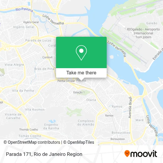 Parada 171 map