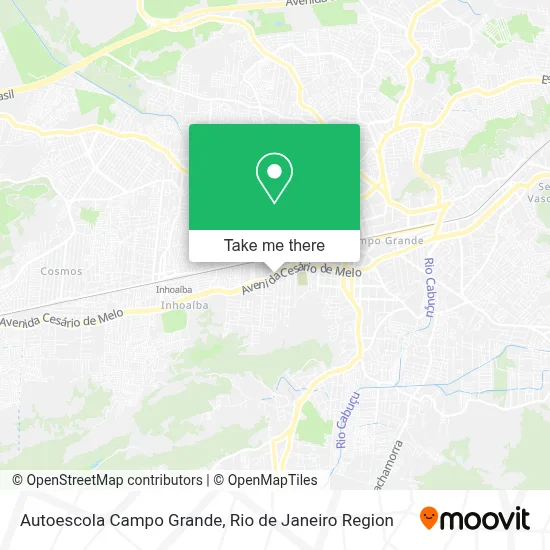 Autoescola Campo Grande map