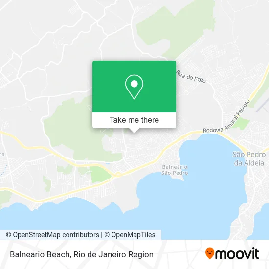 Balneario Beach map