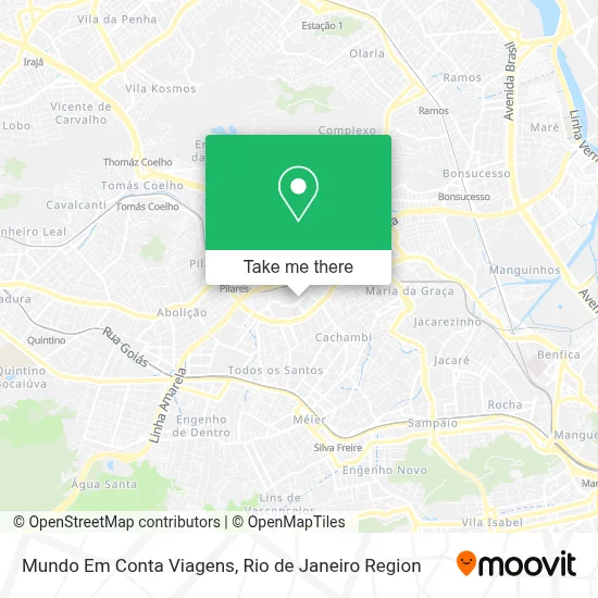 Mundo Em Conta Viagens map