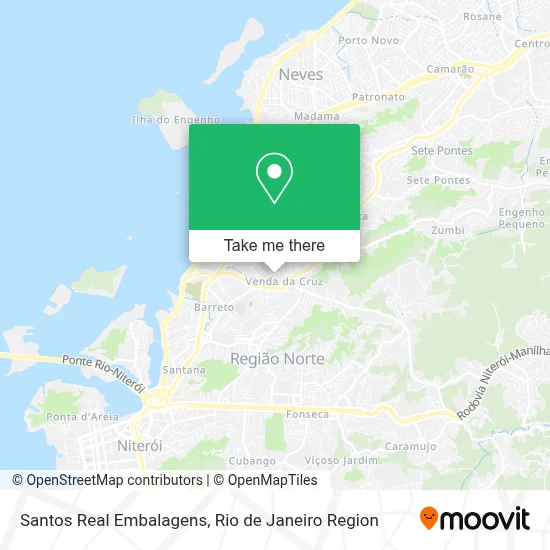 Santos Real Embalagens map