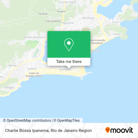 Charlie Bossa Ipanema map
