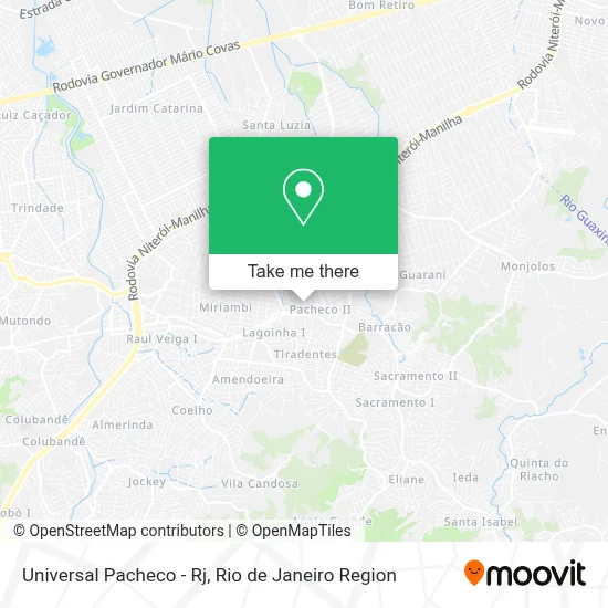 Universal Pacheco - Rj map