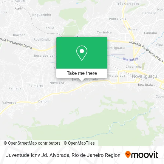 Juventude Icnv Jd. Alvorada map
