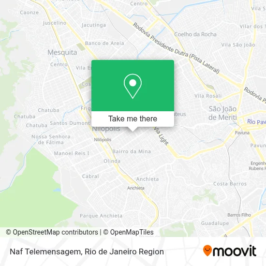 Naf Telemensagem map