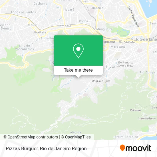 Pizzas Burguer map