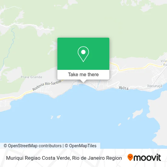 Muriqui Regiao Costa Verde map