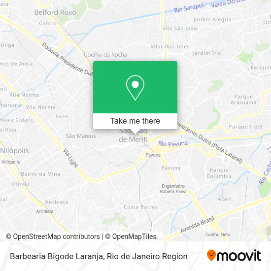 Barbearia Bigode Laranja map