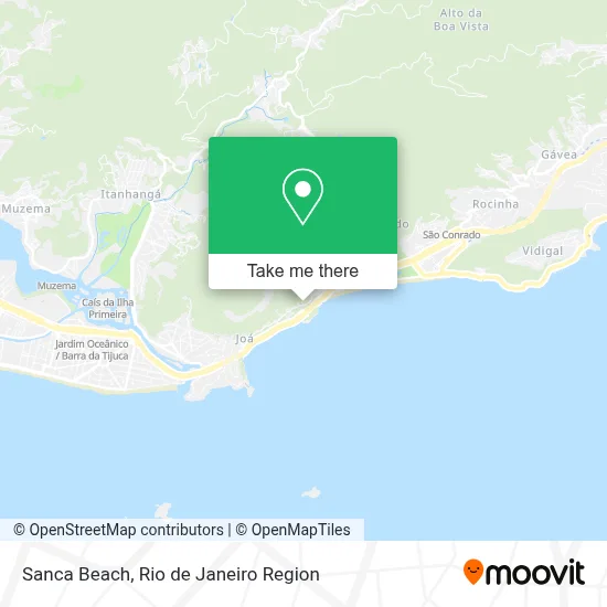 Sanca Beach map