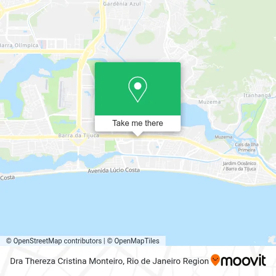 Dra Thereza Cristina Monteiro map