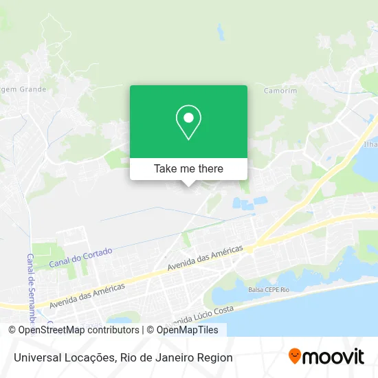Universal Locações map