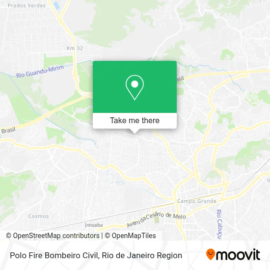 Polo Fire Bombeiro Civil map