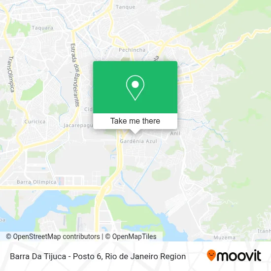 Barra Da Tijuca - Posto 6 map