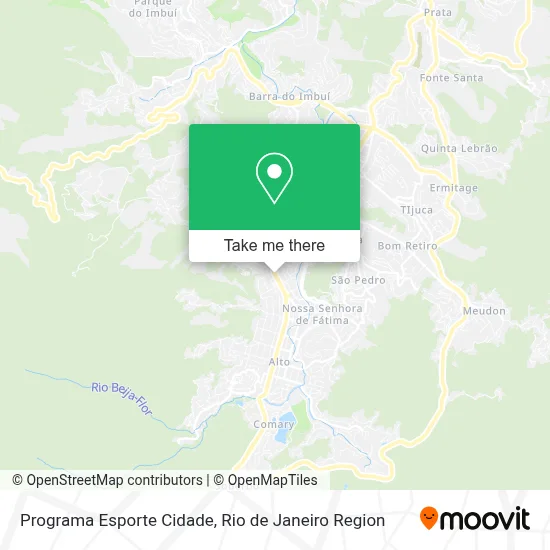 Programa Esporte Cidade map