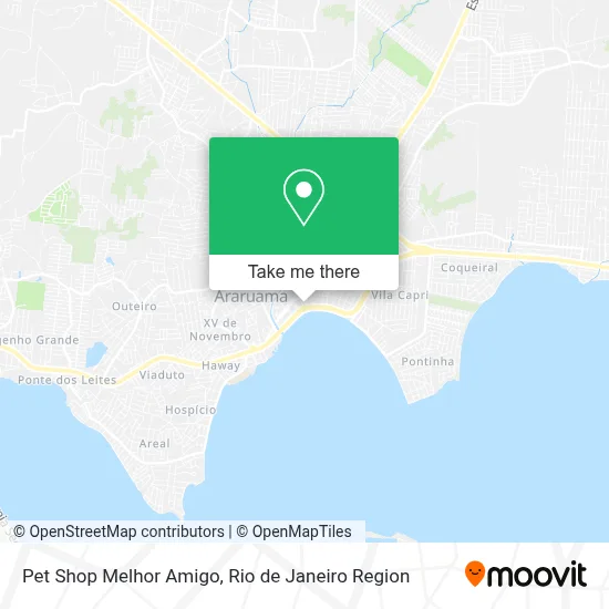 Pet Shop Melhor Amigo map