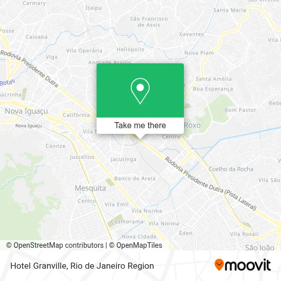 Hotel Granville map