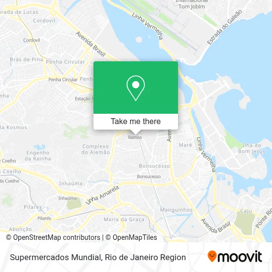 Supermercados Mundial map